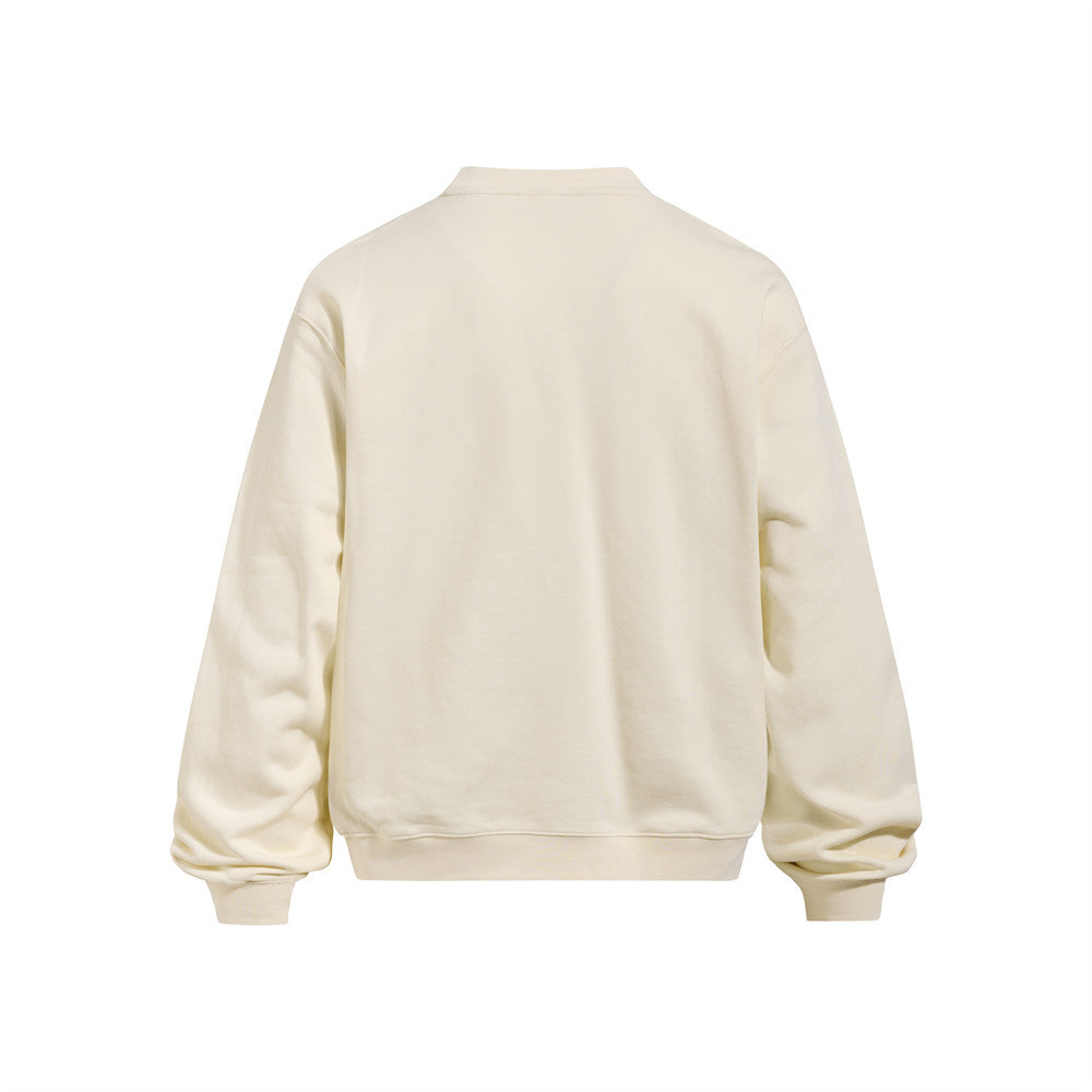 Oversized Graphic Print Crew Neck Sweatshirt – Stand Blazing Odds Design