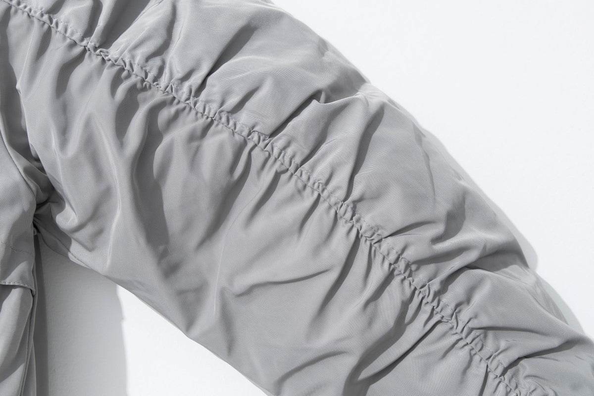 Padded Bomber Jacket – Zip-Up MA-1 Flight Jacket with Sleeve Pocket