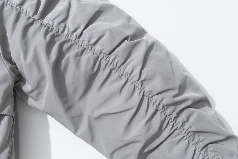 Padded Bomber Jacket – Zip-Up MA-1 Flight Jacket with Sleeve Pocket