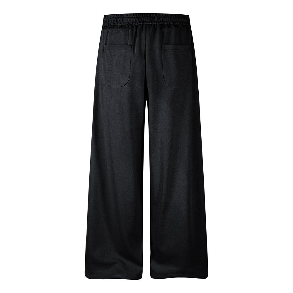 Wide-Leg Sweatpants with Castle & Angel Graphic Print – Streetwear Jogger Pants