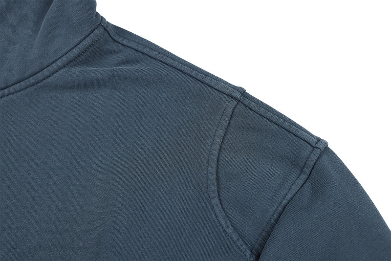 Veste à capuche zippée à multiples poches – Délavage acide vintage