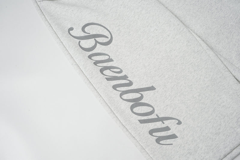 Wide-Leg Sweatpants with Belt Sash and Script Logo Print