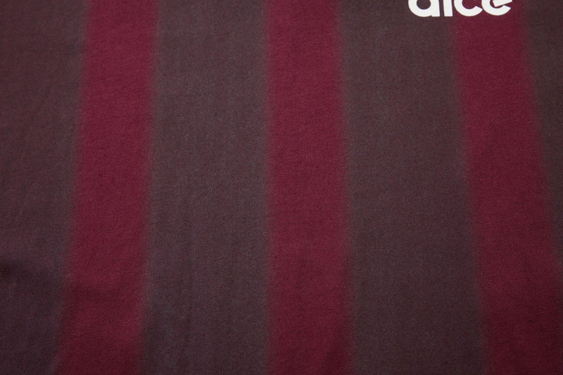 Long Sleeve Striped Soccer Jersey Shirt – Vintage Washed Oversized Fit