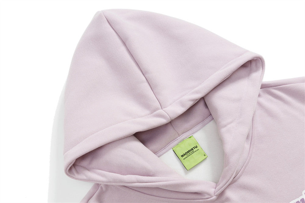 Oversized Graphic Hoodie with Fruit Print and Letter Graphics