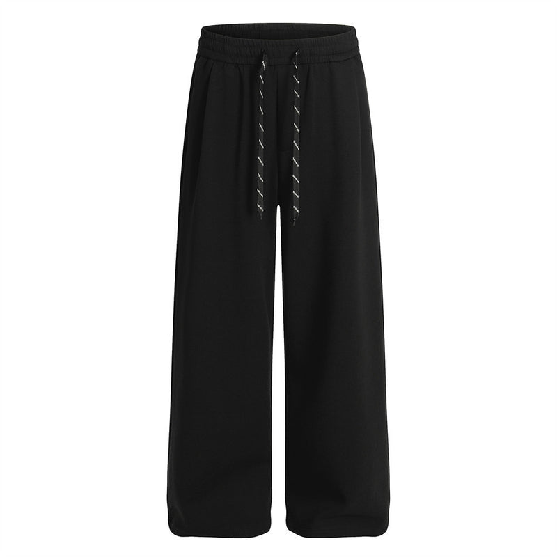 Pantalon de survêtement homme à jambes larges – Coupe ample, taille élastique, coloris uni
