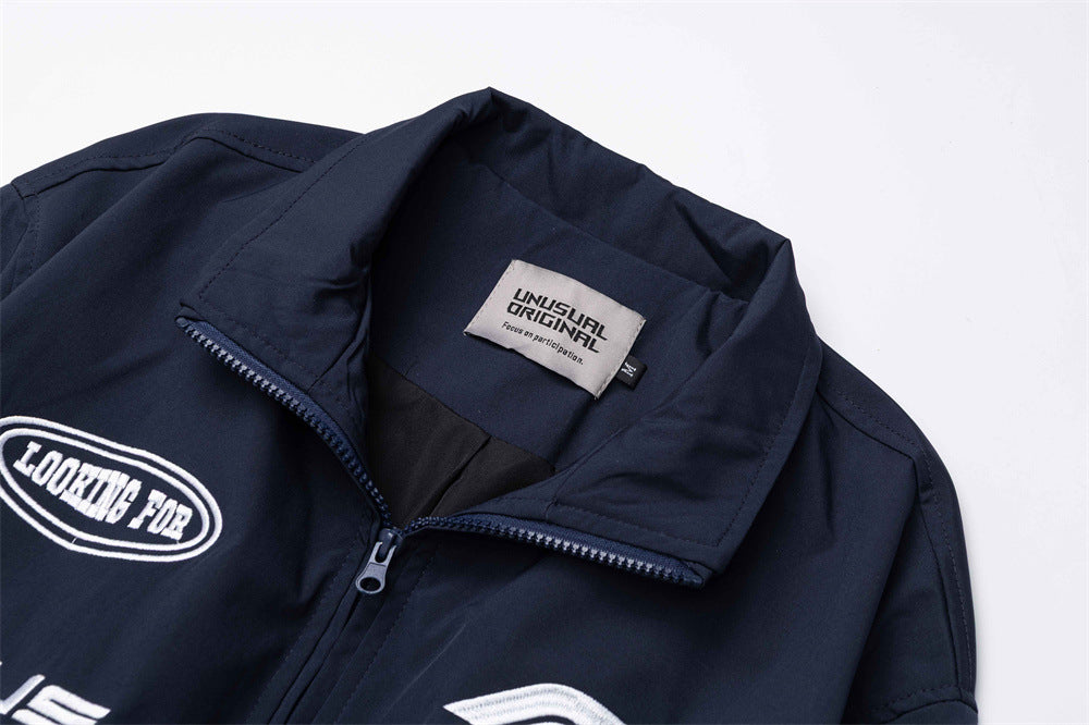 Zip Up Jacket Men – F1 Racing Graphic Oversized Bomber Jacket