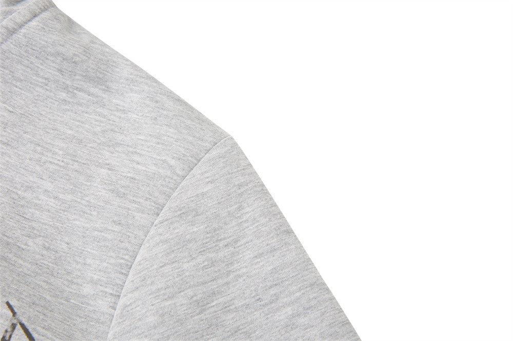 Zip Up Graphic Hoodie – MAKE MYSELF ENJOY Eagle Print Streetwear Sweatshirt