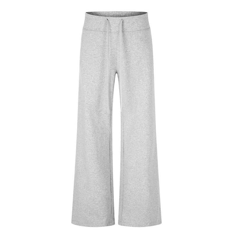Pantalon de survêtement homme à jambes larges – Jogging évasé coupe décontractée avec taille à cordon