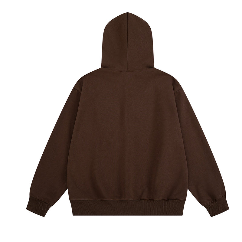 Grafik-Hoodie mit Kaffeetasse & Sternprint – Oversized Retro-Streetwear