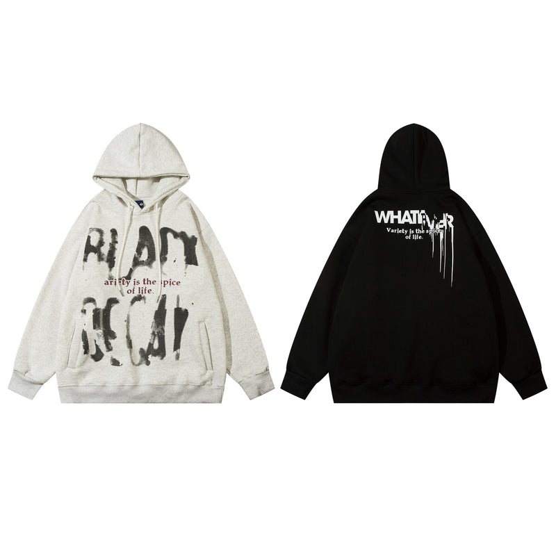 Heavyweight Graffiti Graphic Hoodie – Oversized Street Style Pullover