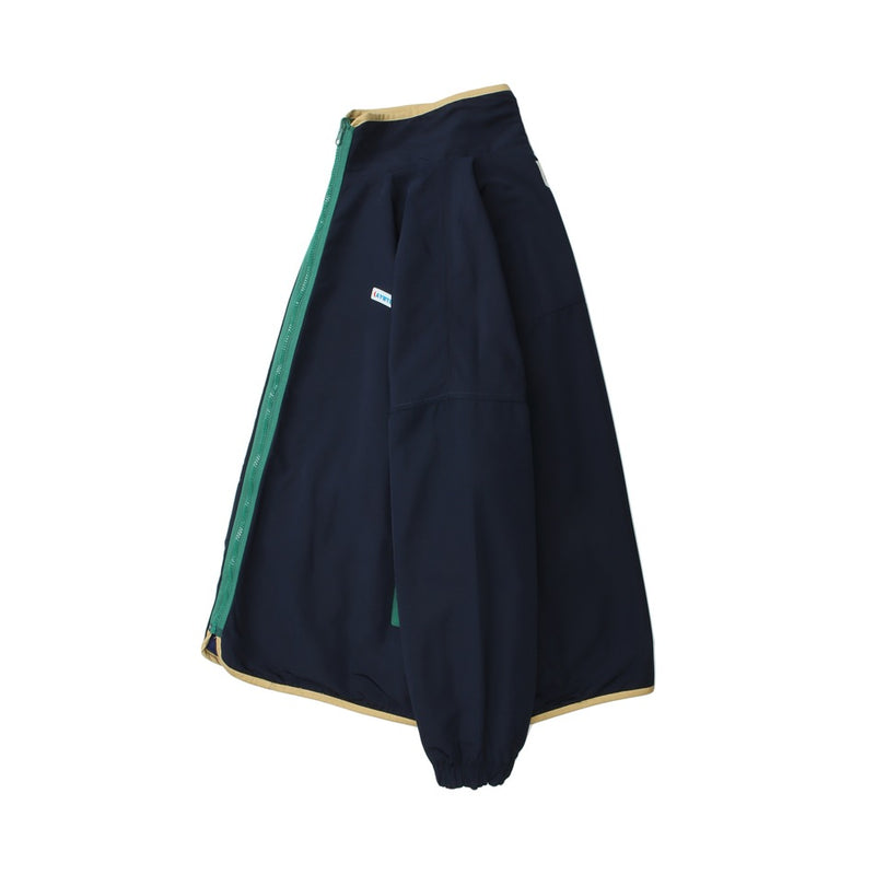 Colorblock Reversible Zip-Up Jacket — Stand Collar, Oversized Fit