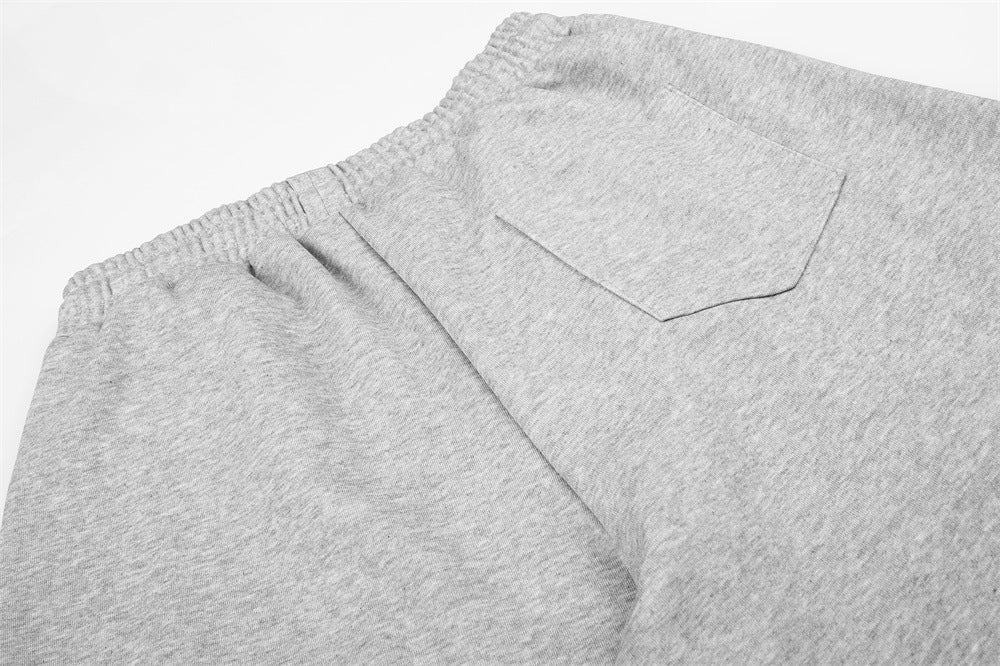 Pantalones de Chándal de Pierna Ancha con Texto de Strass – Corte Bombacho Extragrande con Cordón
