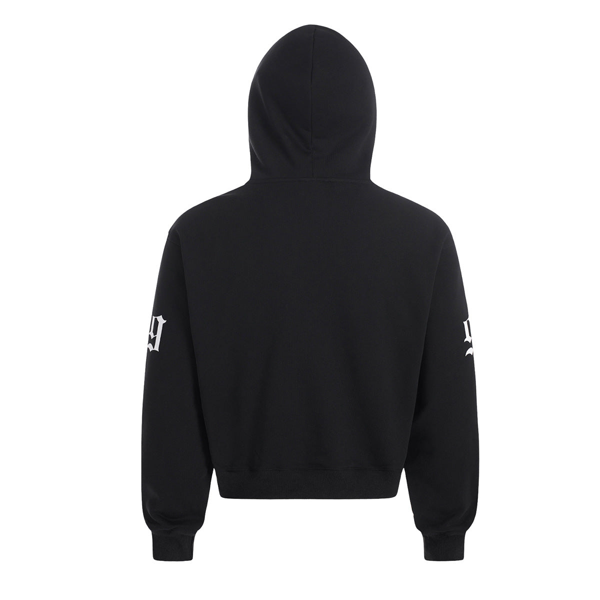 Oversized Black Hoodie with Old English 99 & Growing Mo Graphic Print