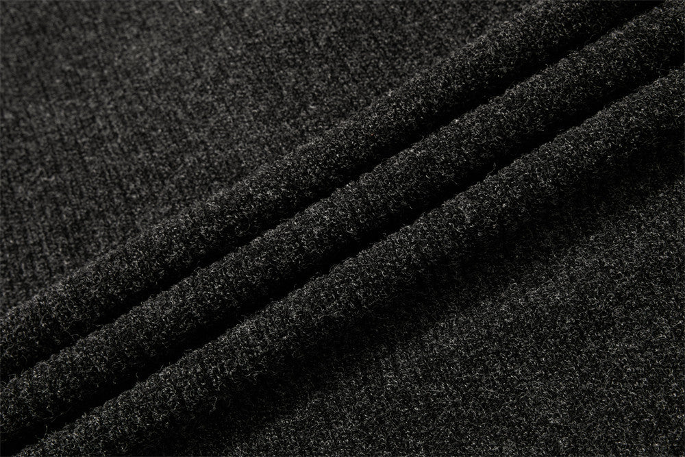 Men's Ribbed Knit Henley Sweater – Long Sleeve, Relaxed Fit