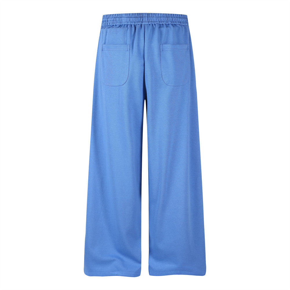 Wide-Leg Sweatpants with Castle & Angel Graphic Print – Streetwear Jogger Pants