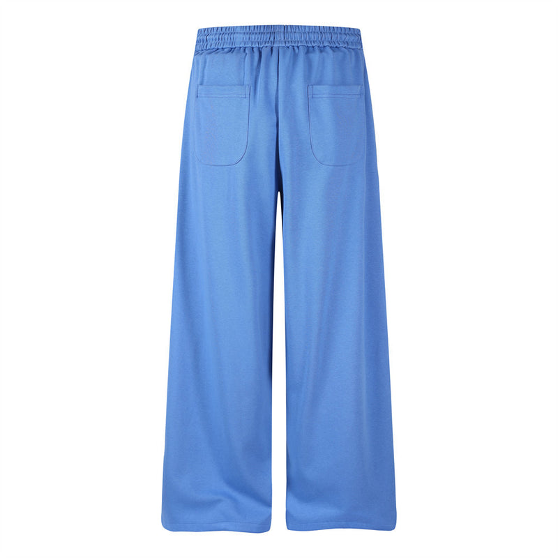 Wide-Leg Sweatpants with Castle & Angel Graphic Print – Streetwear Jogger Pants