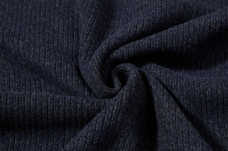 Men's Ribbed Henley Long-Sleeve Shirt – Vintage American Style