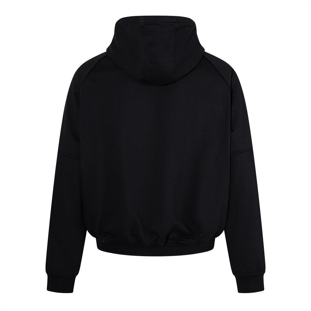 Men's Metal Clasp Hoodie & Wide-Leg Sweatpants Tracksuit Set