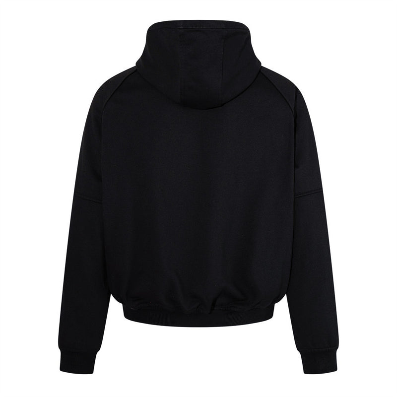 Men's Metal Clasp Hoodie & Wide-Leg Sweatpants Tracksuit Set
