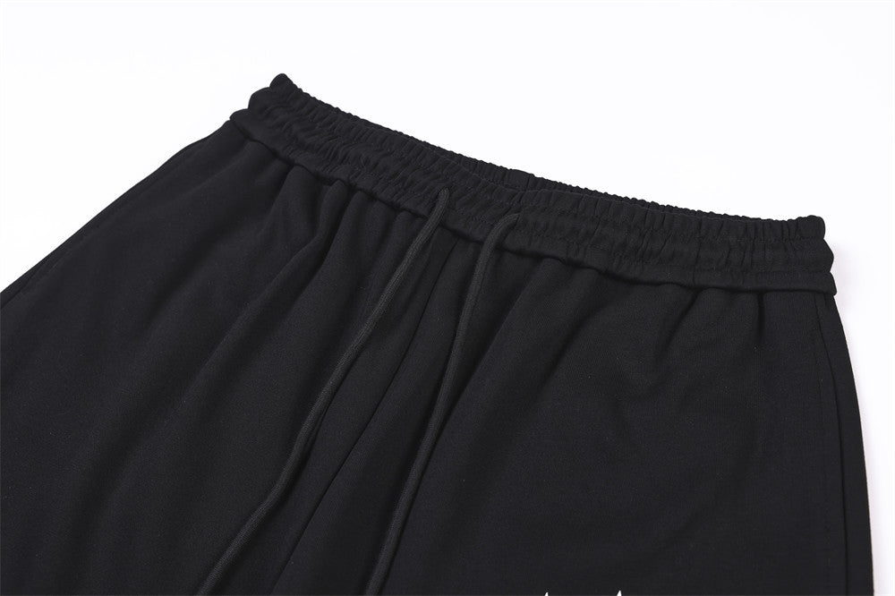 Wide-Leg Sweatpants with Castle & Angel Graphic Print – Streetwear Jogger Pants
