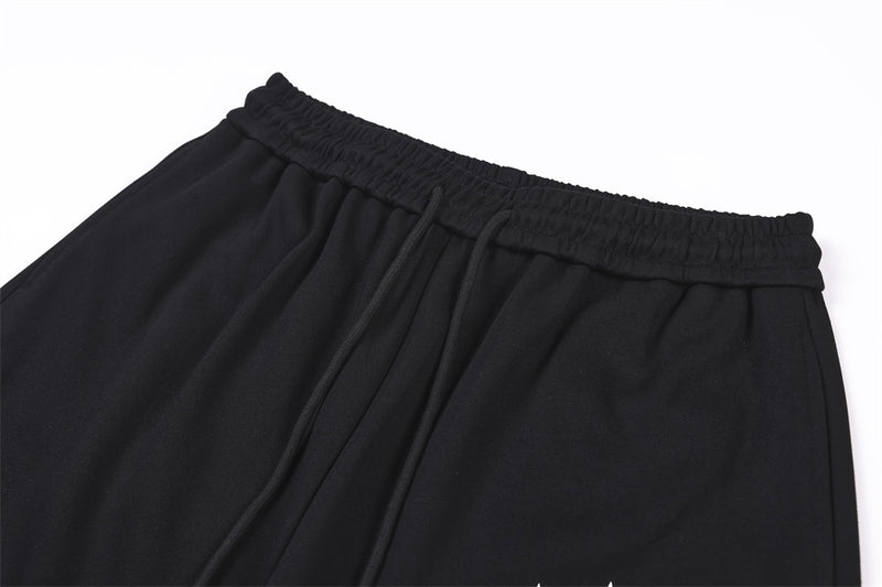 Wide-Leg Sweatpants with Castle & Angel Graphic Print – Streetwear Jogger Pants