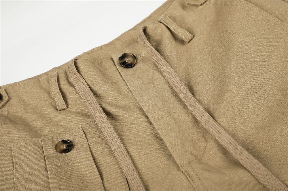 Pantalon cargo wide leg homme – Coupe ample, poches multiples et jambe droite
