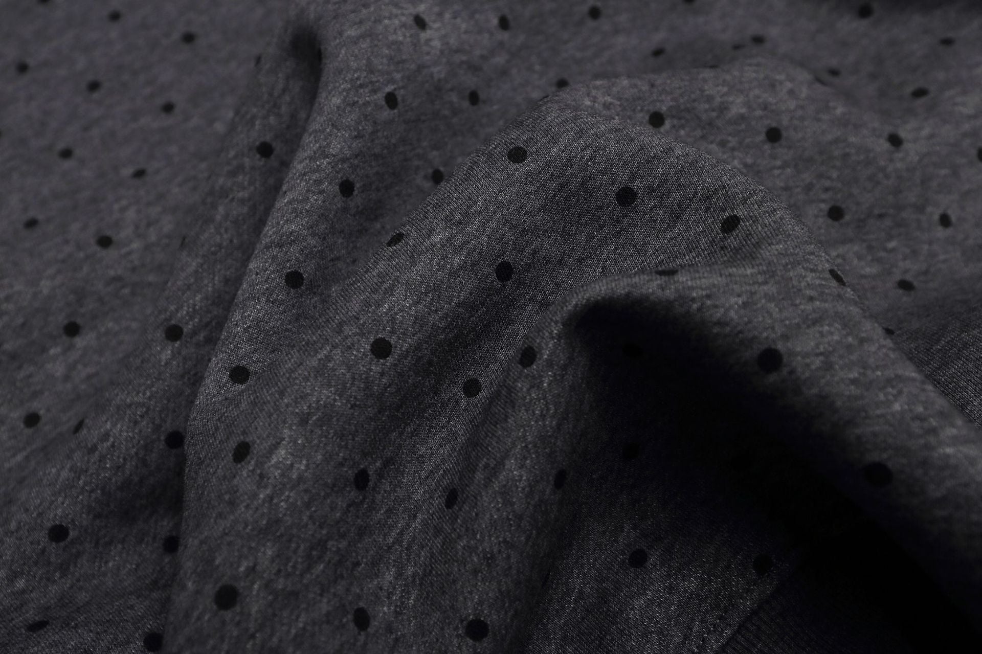 Punktierter Zip-Hoodie mit Street-Grafikprint und seitlichen Streifendetails
