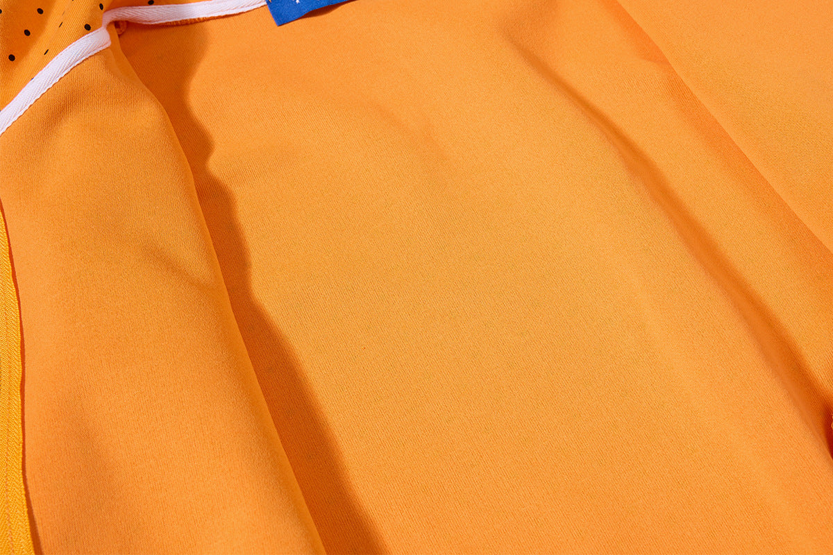Sweat à capuche zippé anime – Sweat court à pois avec illustration d’ange