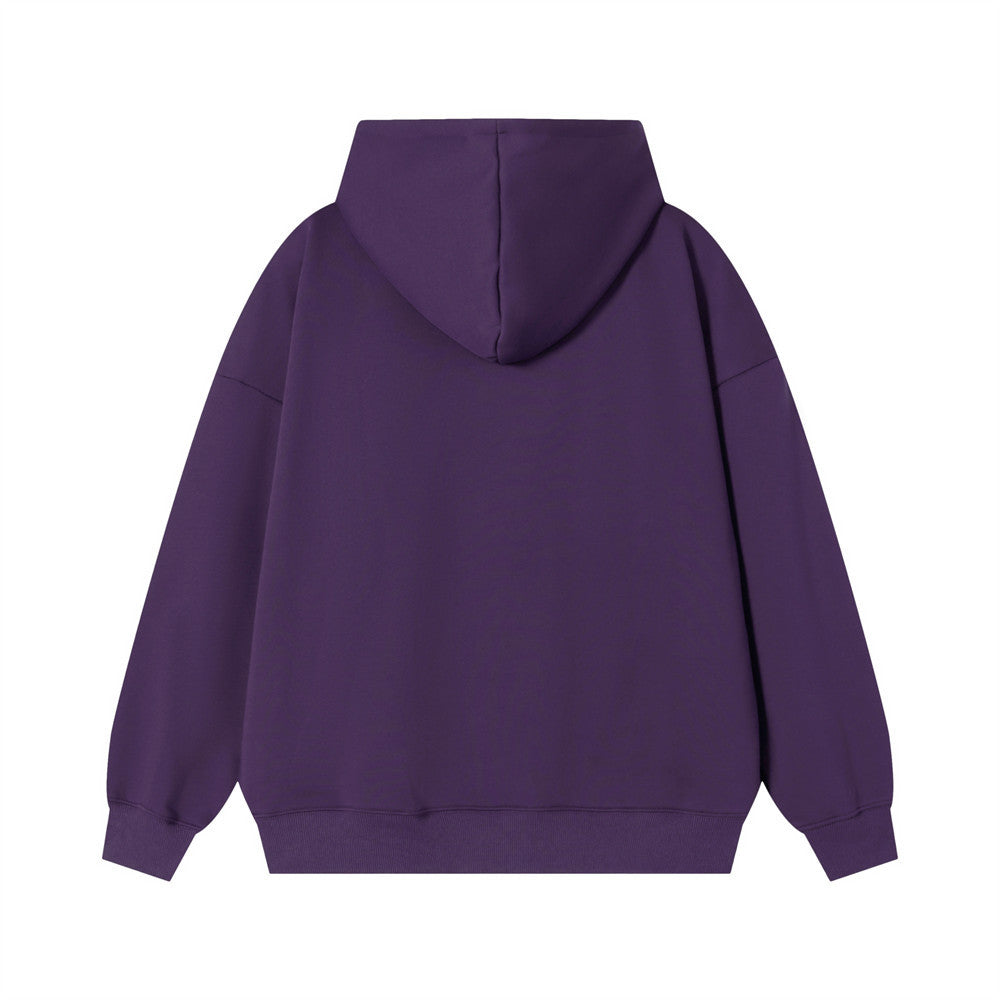 Sudadera con capucha extragrande y estampado gráfico para hombre — Diseño de letras llamativas y parche de oso