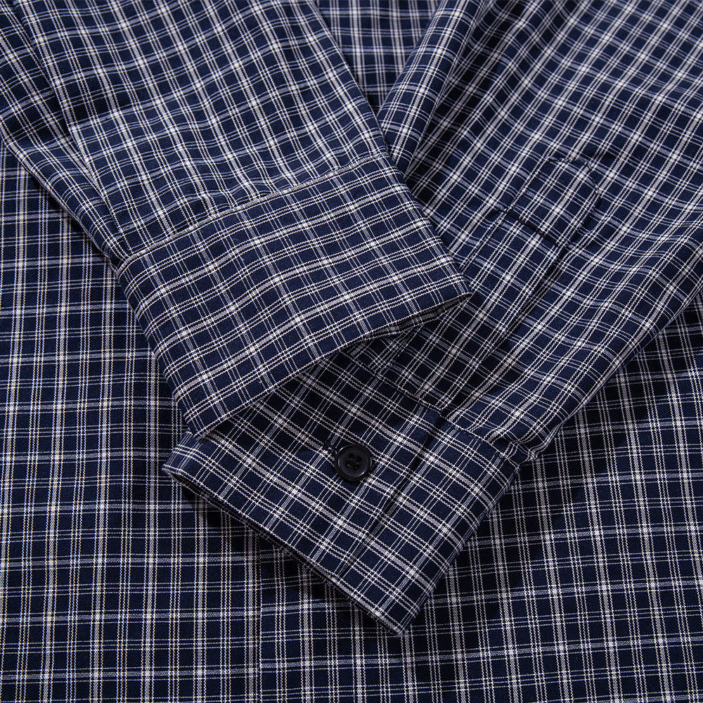 Men's Plaid Long-Sleeve Shirt – Relaxed Fit Button-Up