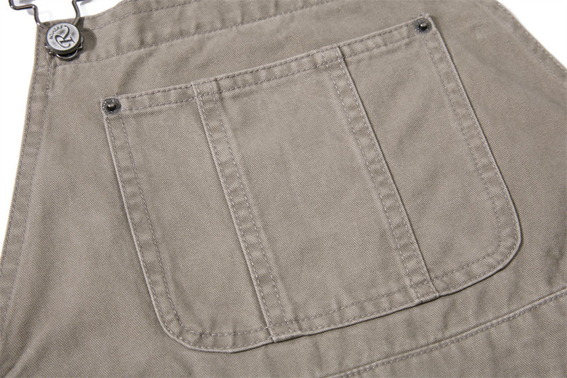 Wide-Leg Cargo Overalls – Baggy Multi-Pocket Bib Dungarees