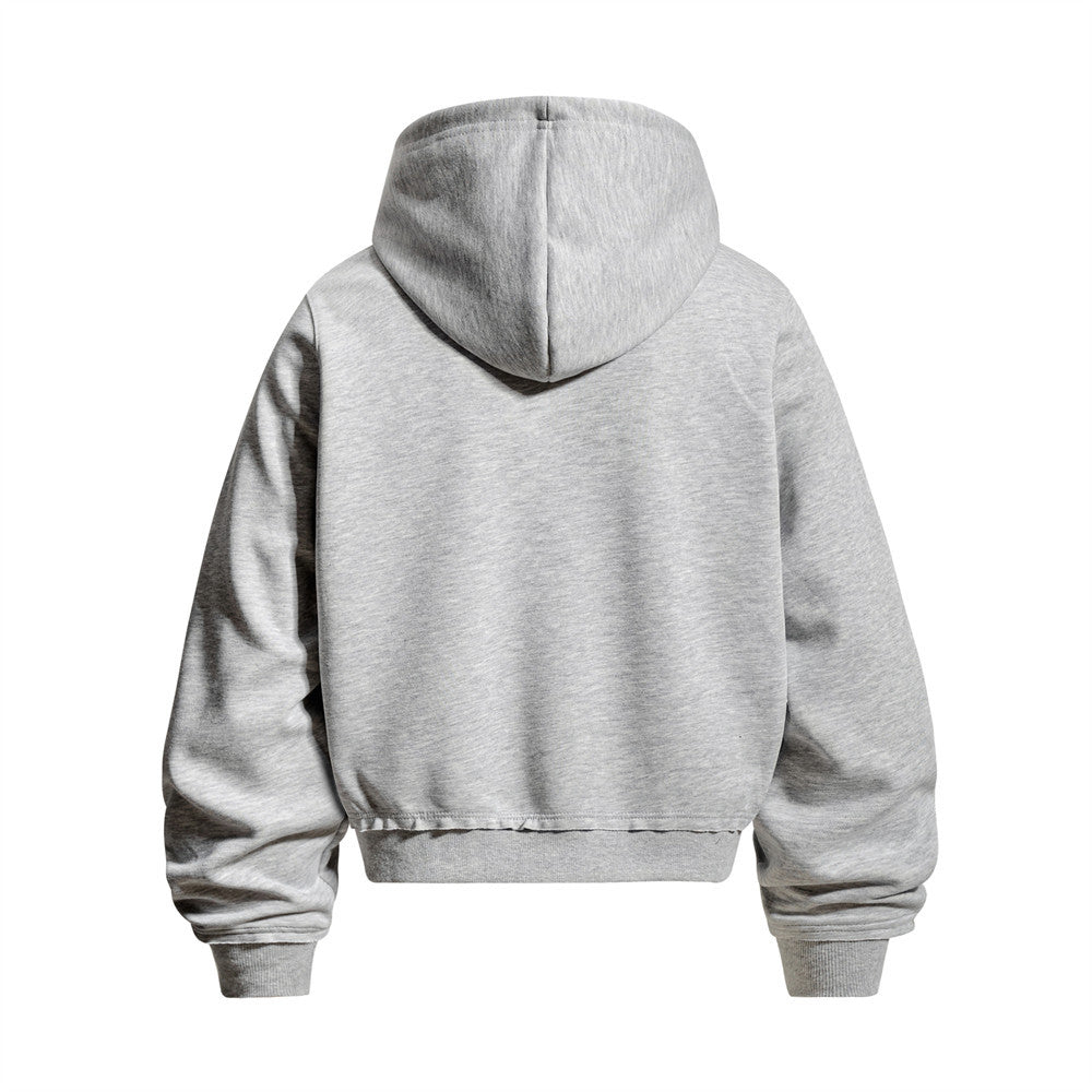 Oversized Zip-Up Hoodie Men – Rope Lace Detail Wide-Leg Sweatpants Set
