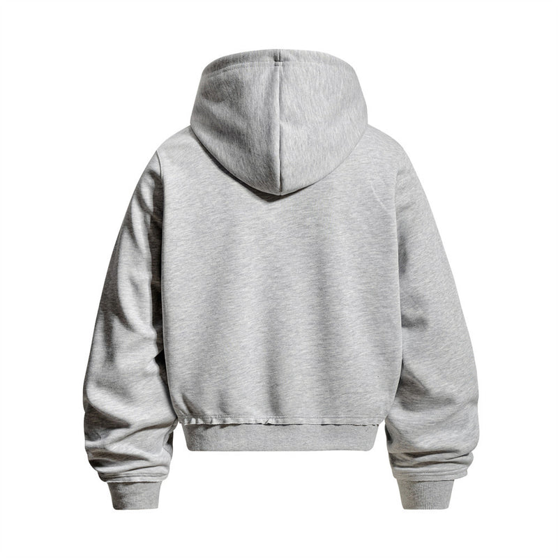 Oversized Zip-Up Hoodie Men – Rope Lace Detail Wide-Leg Sweatpants Set