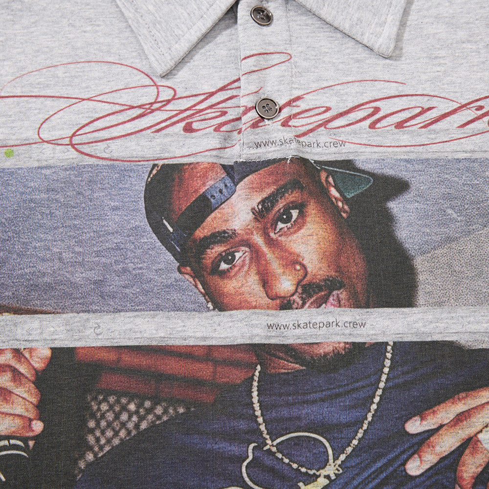 Men's Graphic Print Long Sleeve Polo Shirt – Hip-Hop Street Style
