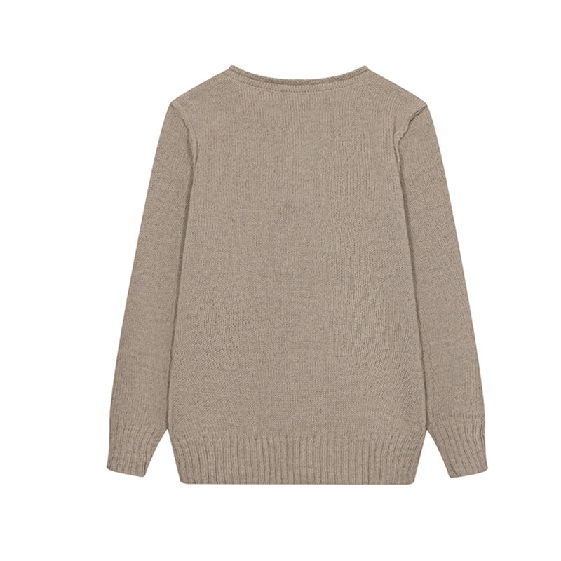 Eagle Cross Graphic Knit Sweater – Vintage American Henley Pullover