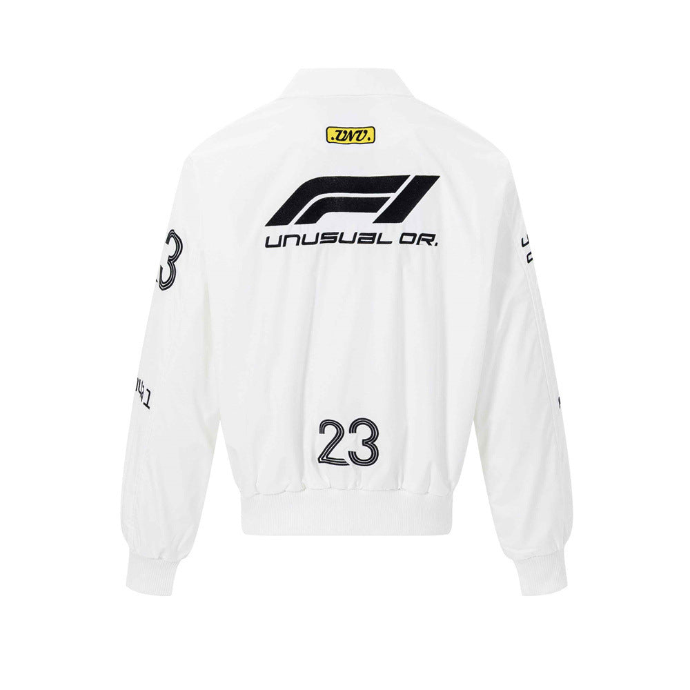 Zip Up Jacket Men – F1 Racing Graphic Oversized Bomber Jacket