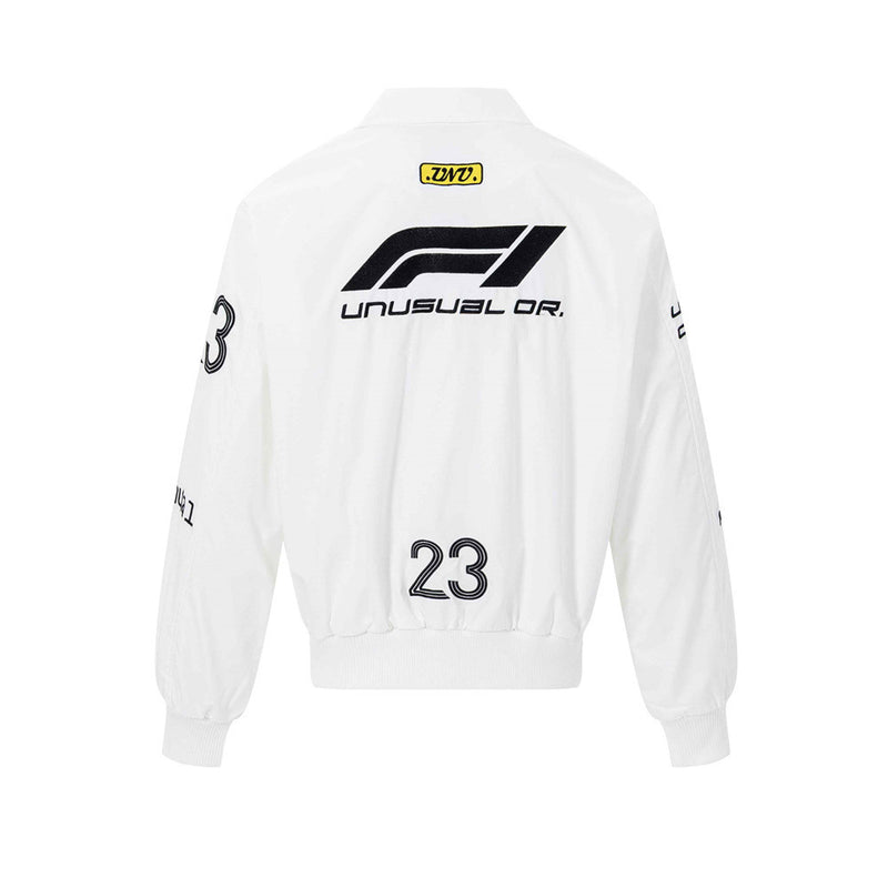 Zip Up Jacket Men – F1 Racing Graphic Oversized Bomber Jacket