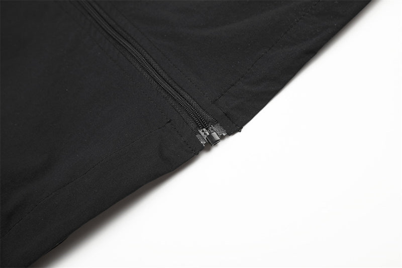 Veste de survêtement noire avec imprimé licorne ailée et motif graphique numéro 66