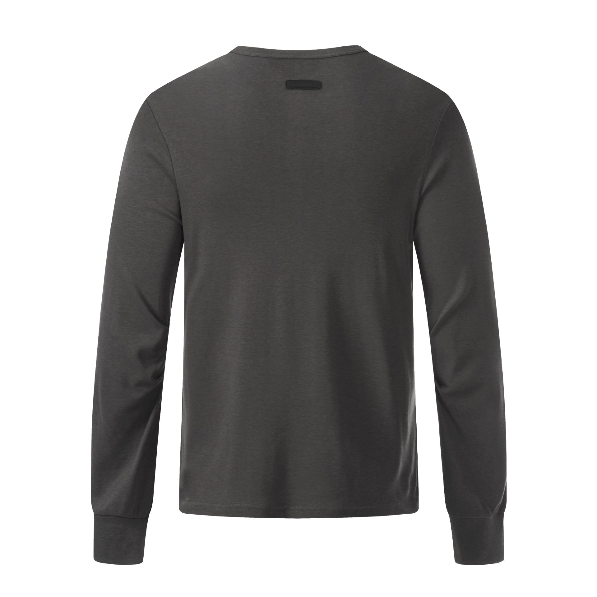 Chemise Henley à manches longues avec motif gothique clouté – Haut ajusté à superposer