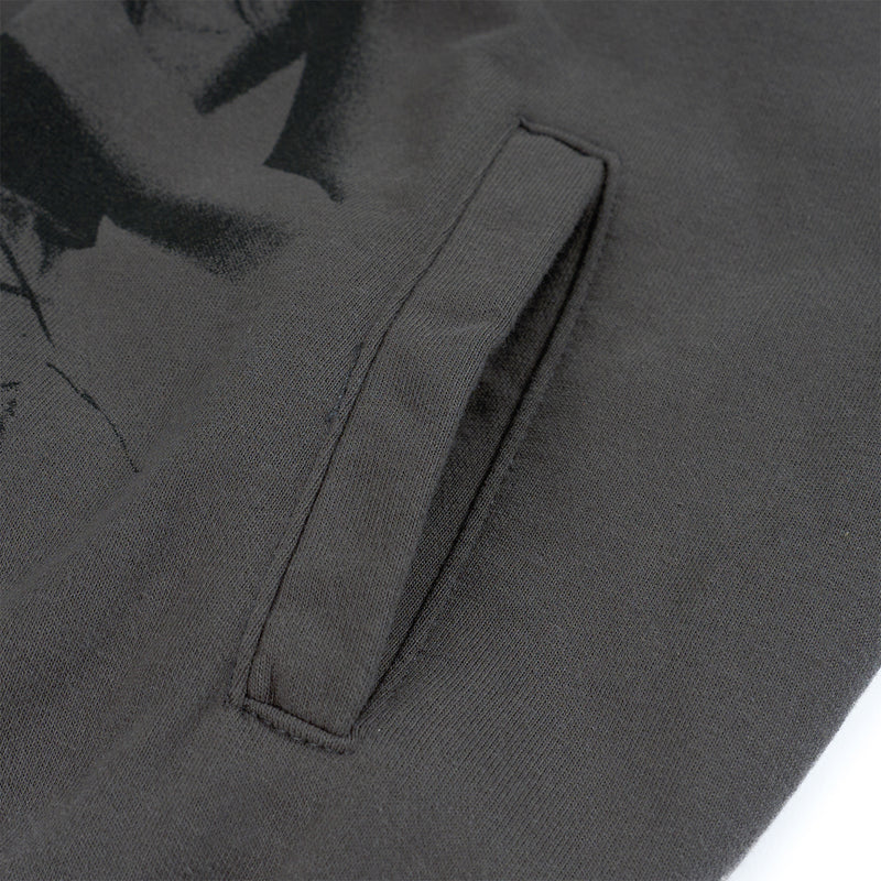 Spectravision Graphic Zip-Up Hoodie – Washed Oversized Heavy Fleece
