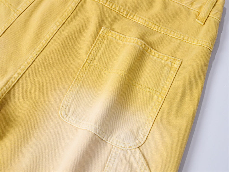 Baggy-Denimshorts für Herren – gewaschene Carpenter-Style-Jeansshorts für Streetwear