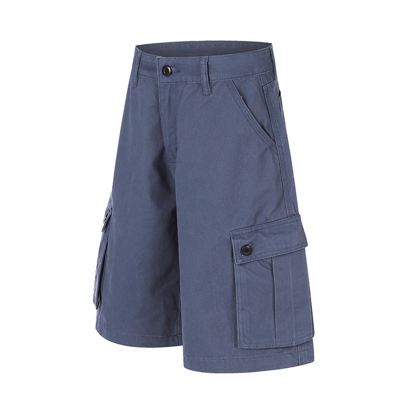Baggy Cargo Shorts Men – Relaxed Straight-Leg Multi-Pocket Shorts