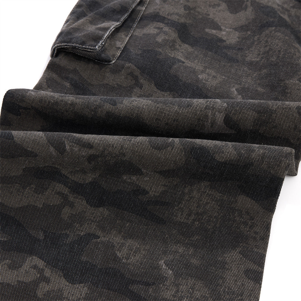 Cargohose für Herren – Loose Fit, weites Bein, Camouflage und Denim mit mehreren Taschen