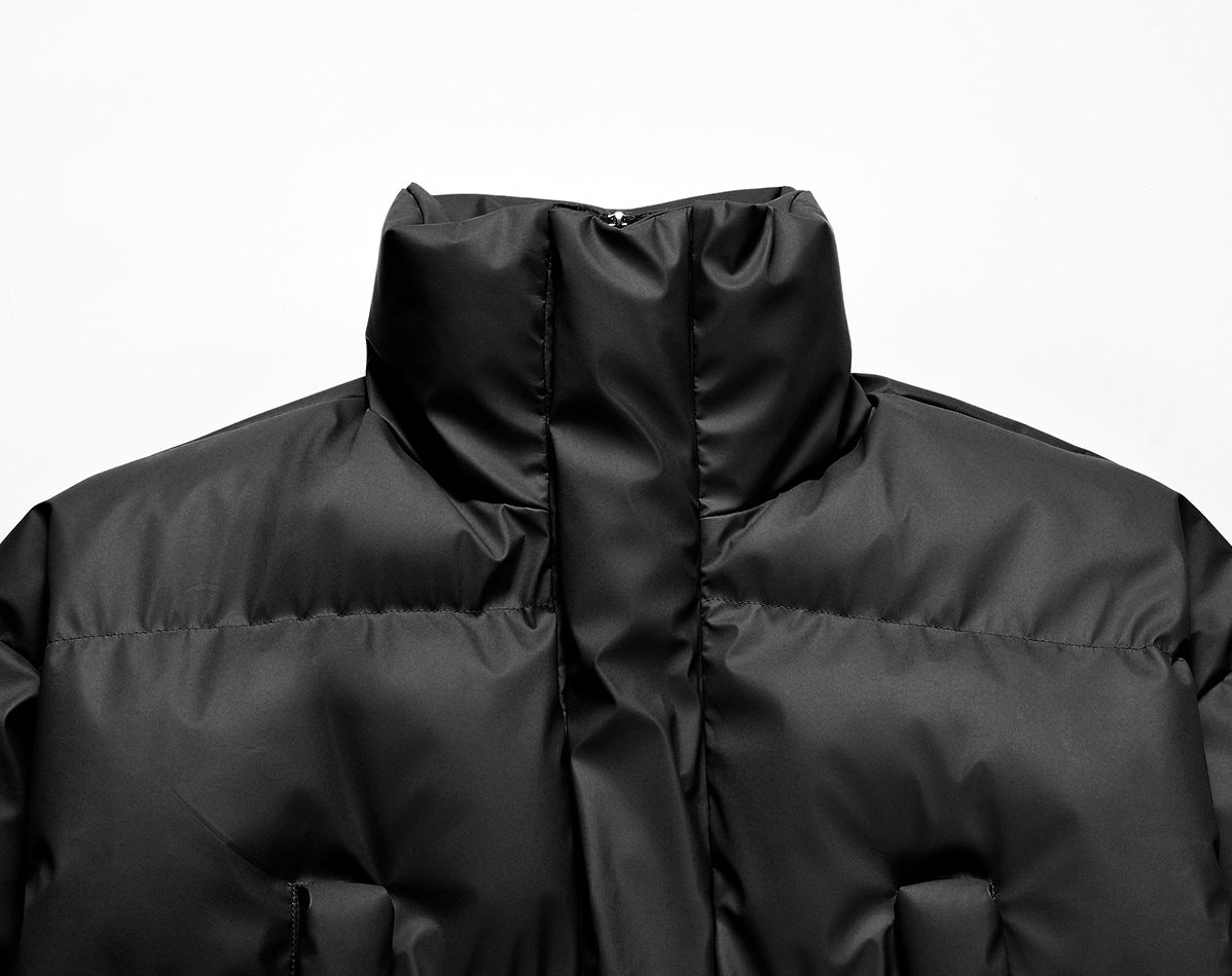 Veste matelassée courte à col montant, blouson bomber