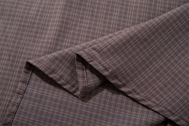 Men's Plaid Long-Sleeve Shirt – Relaxed Fit Button-Up with Chest Pocket
