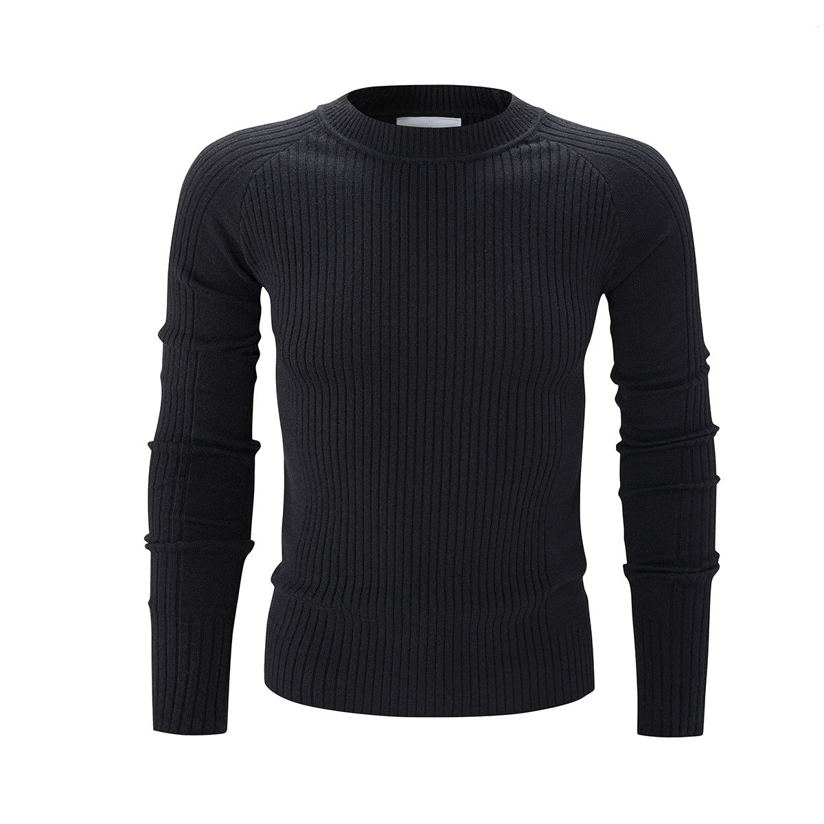 Men's Slim-Fit Ribbed Knit Crewneck Sweater
