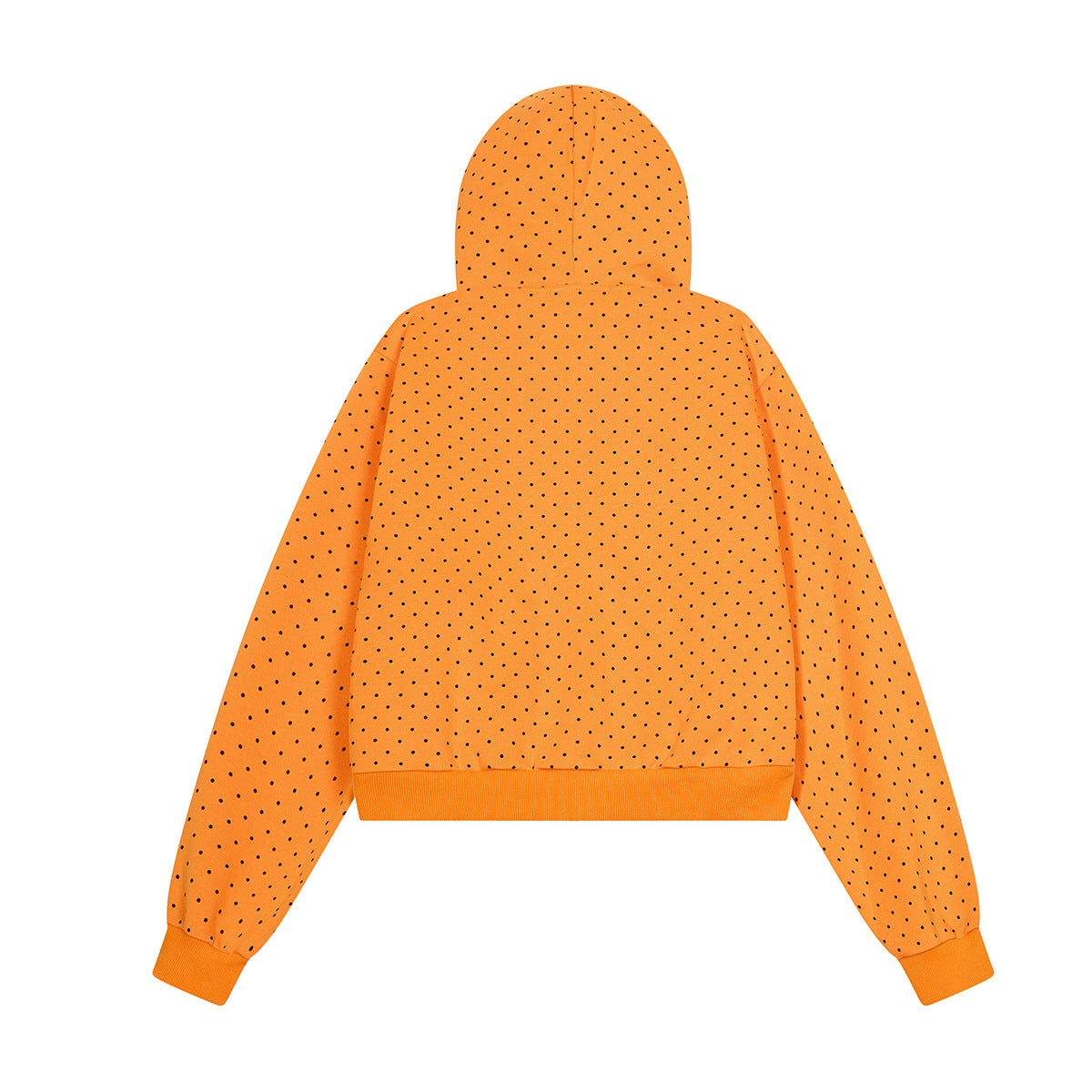 Sweat à capuche zippé anime – Sweat court à pois avec illustration d’ange