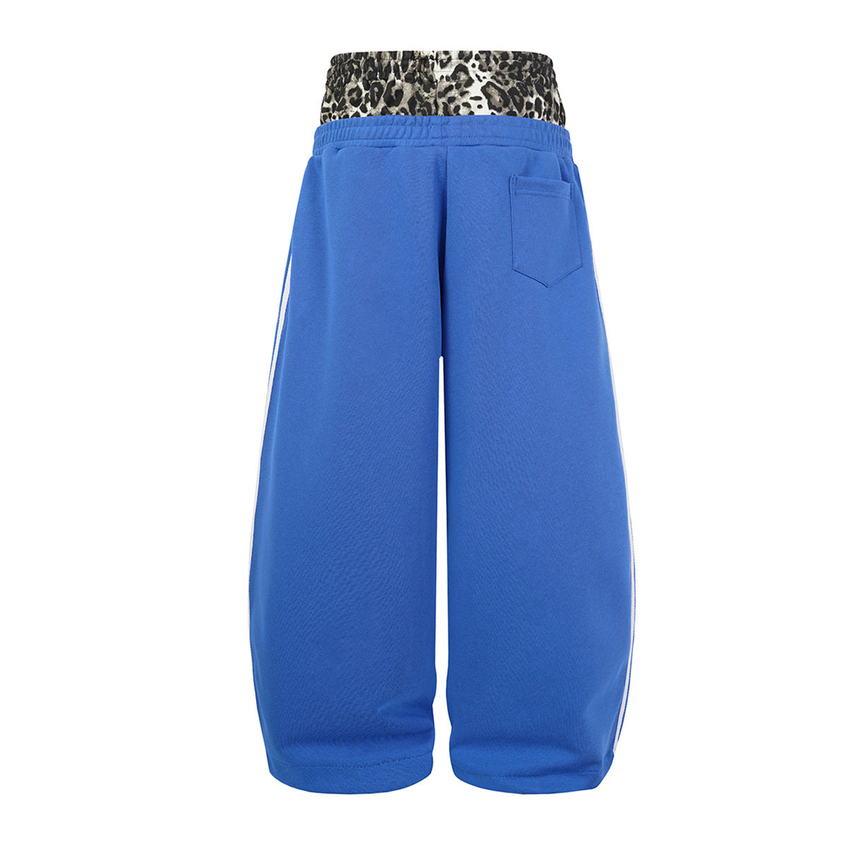 Ace Unicorn Zip-Up Hoodie & Wide-Leg Sweatpants Set with Leopard-Print Lining
