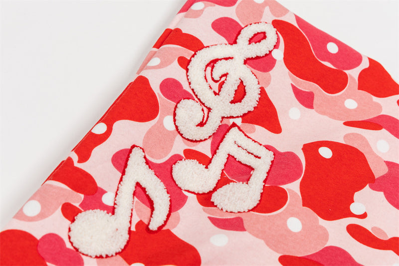 Men's Camo Zip-Up Hoodie with Music Note Embroidery – Oversized Streetwear