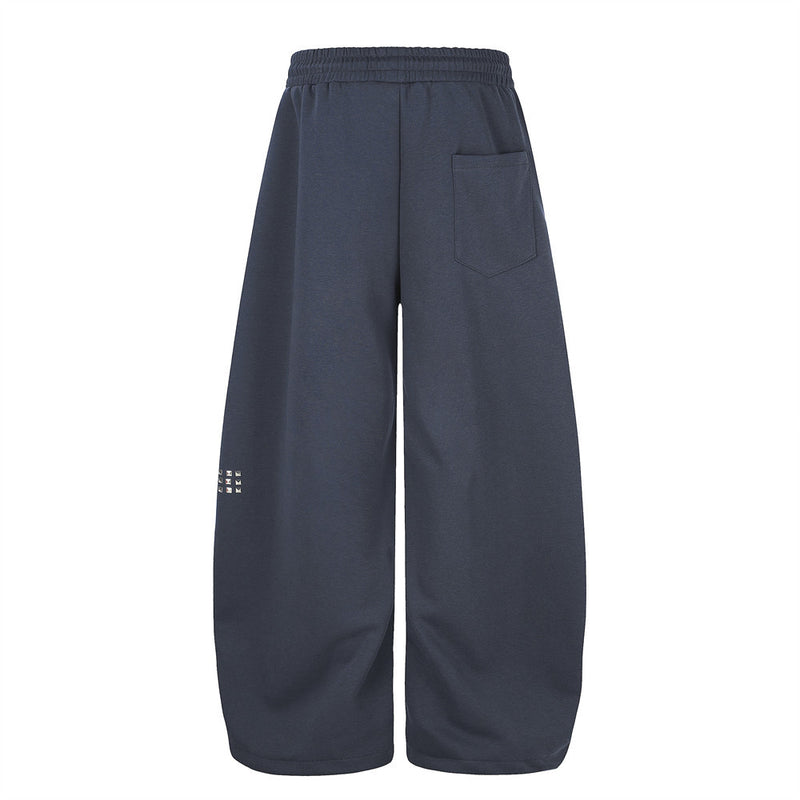 Wide Leg Pants for Men – Cross Rhinestone Script Graphic Relaxed Fit Sweatpants